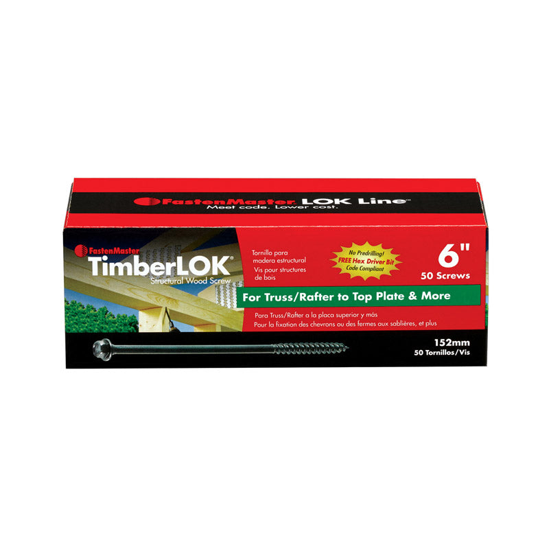 SCREW TIMBERLOK6"50PAK