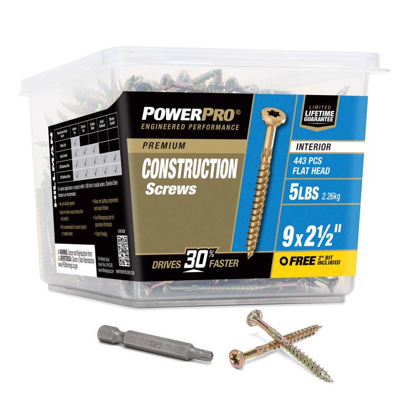 WOOD SCREW #9X2-1/2"
