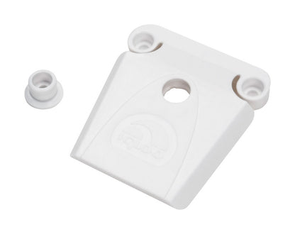 White Igloo latch for Emery Jensen 50-165QT cooler, beverage accessories, durable plastic, secure closure, ideal for outdoor use