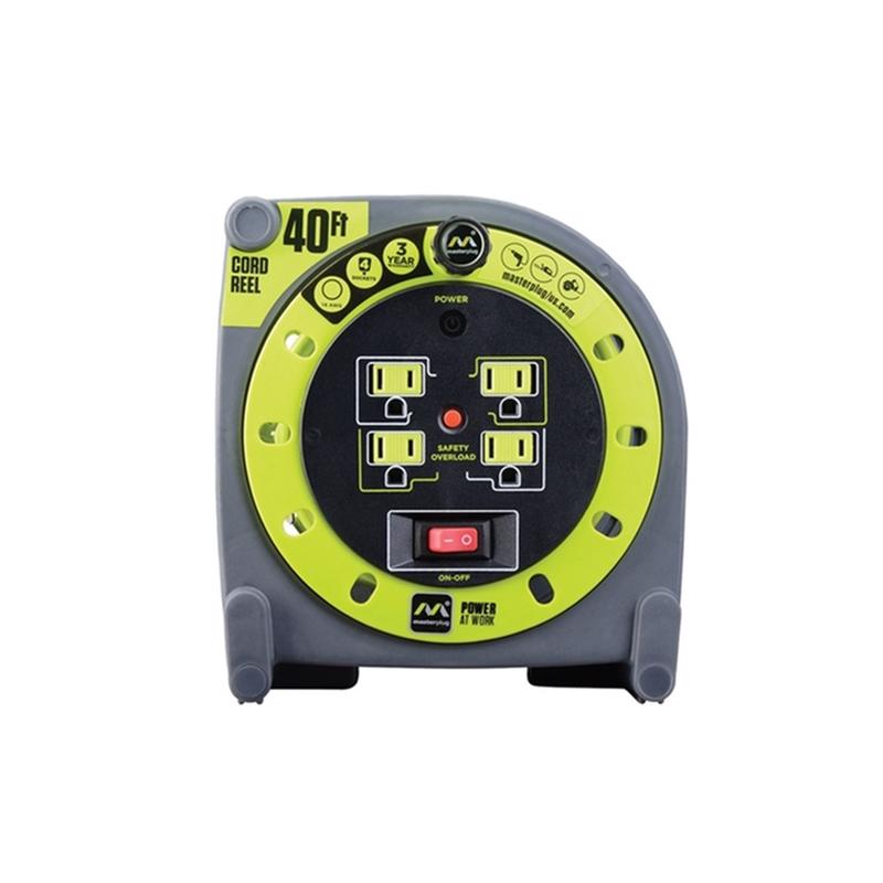 CORD REEL PVC MULTI 40'L