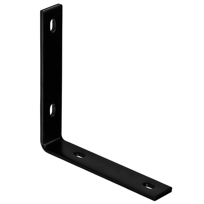 BRACE L BLK 8.25X1.5" - Pack of 5