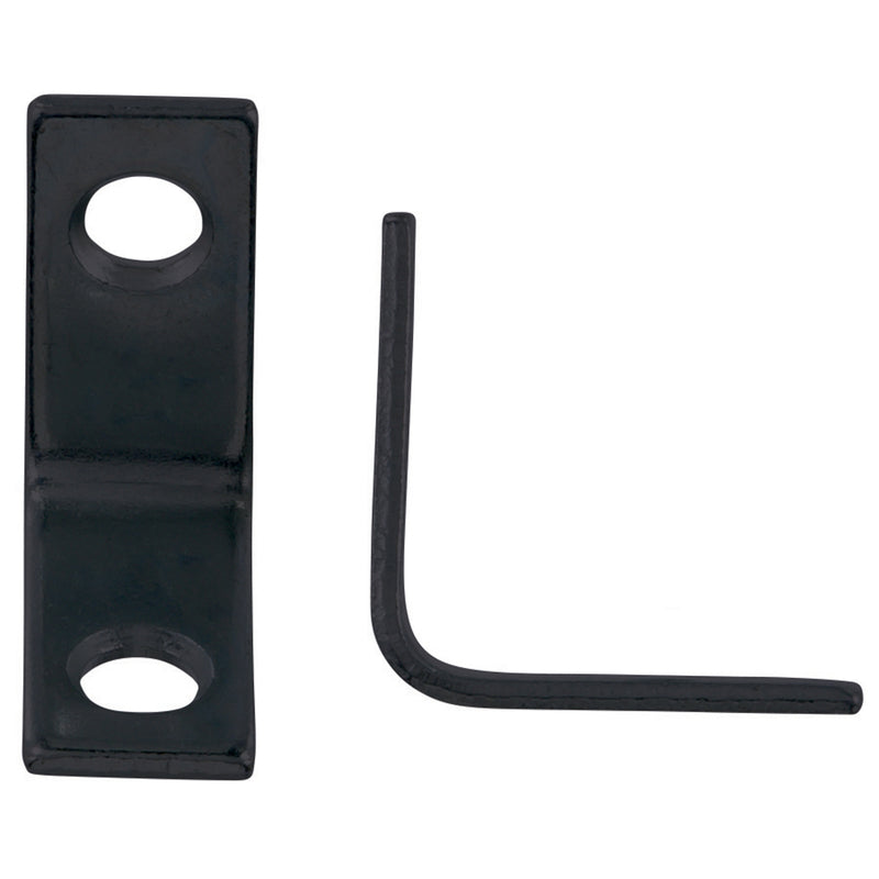 CORNER BRACE L 1" BLK - Pack of 25