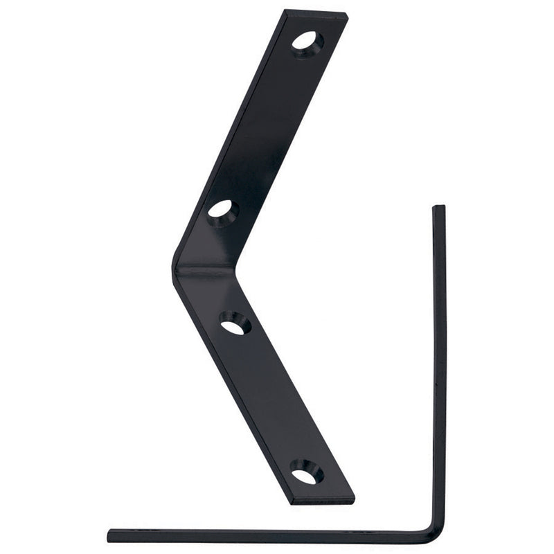 CORNER BRACE L 3.5" BLK - Pack of 10