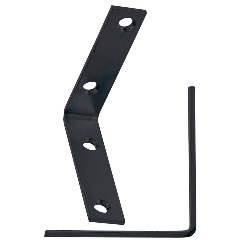 CORNER BRACE L 3" BLK - Pack of 20