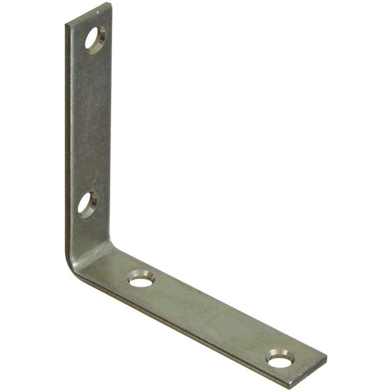 Steel corner brace by Emery Jensen, showing sturdy L-shaped metal reinforcement for furniture or framing.