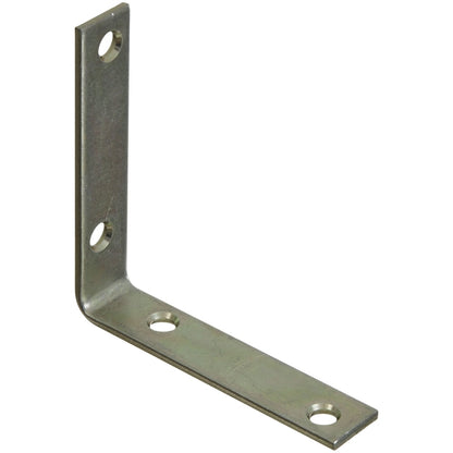 Steel corner brace by Emery Jensen, showing sturdy L-shaped metal reinforcement for furniture or framing.