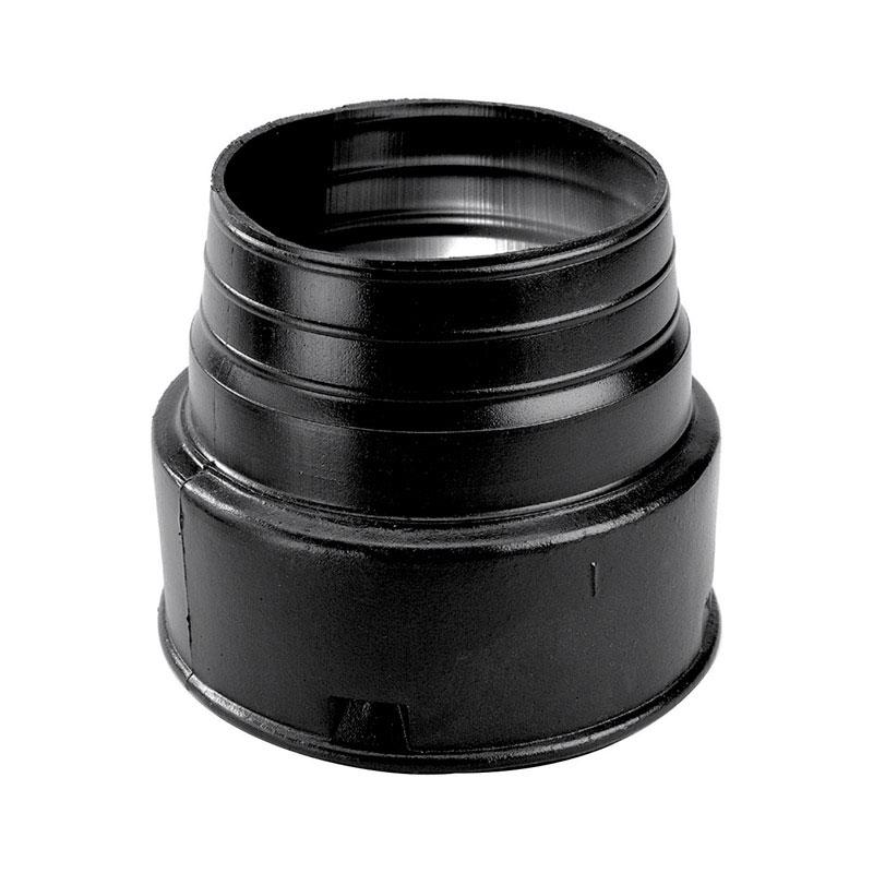 Emery Jensen corrugated snap fitings 4-inch corrugated adapter for secure pipe connections.