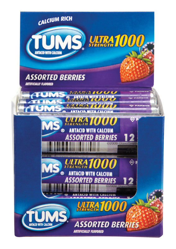 TUMS ULTRASTRENGTH BERRY - Pack of 12