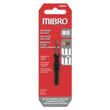 PILOT DRILL BIT SCREW 8"