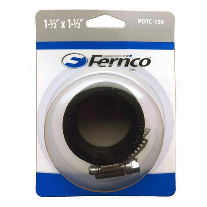 PVC hub connector from Emery Jensen for couplings, rated for 4.3 psi, used in plumbing and piping connections.