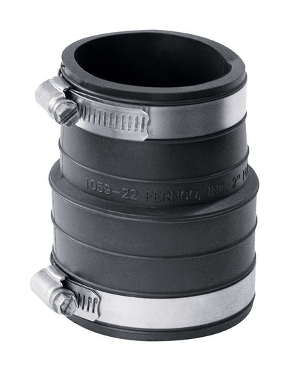 FLEX PVC COUPL 2"X2" HUB