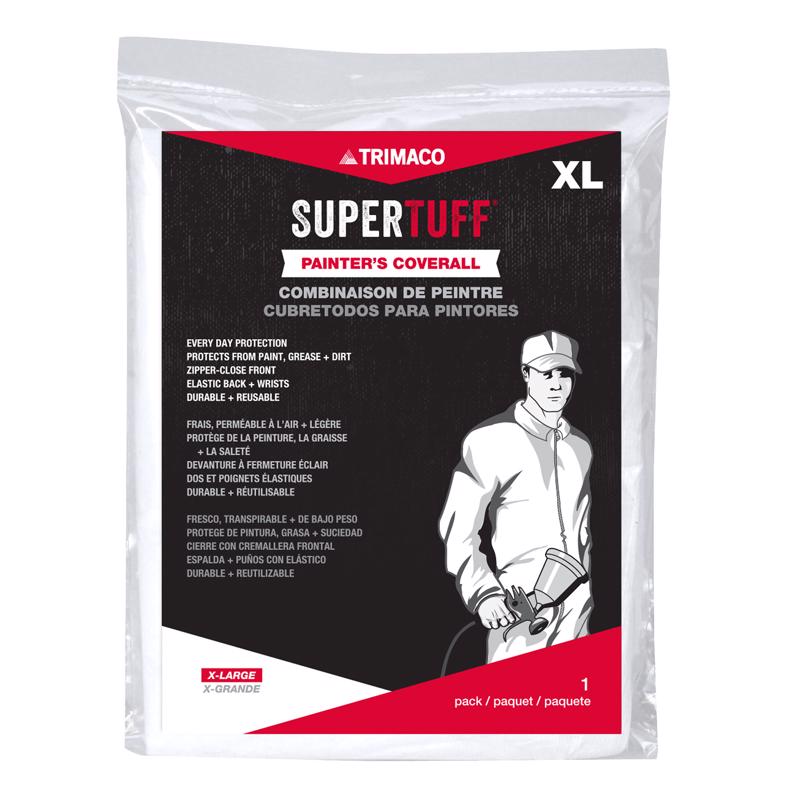 Emery Jensen Poly XL coveralls with spray socks, durable protective clothing for industrial or outdoor work environments.