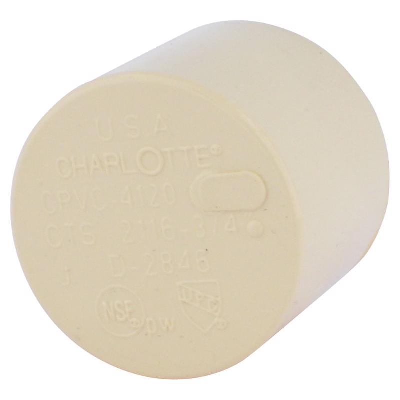CPVC CAP S40 3/4"HUB - Pack of 25