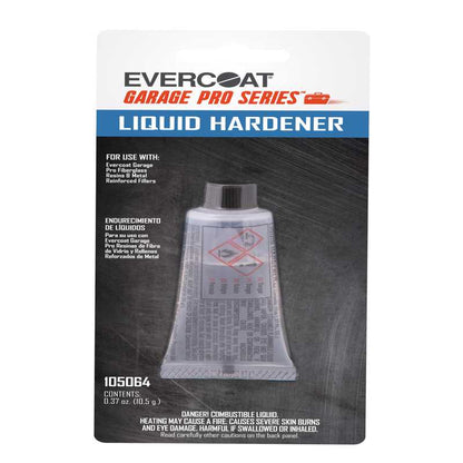 Cream hardener by Emery Jensen, Evercoat Liquid Hardener, in a container with a smooth, creamy texture for automotive or industrial use.