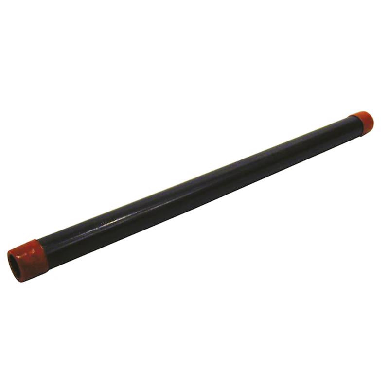 Black steel pipe from Emery Jensen, 1/2 inch by 30 inches, cut length pipe in 18 to 72-inch sizes.