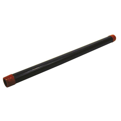 Black 1/2-inch Emery Jensen cut length pipe, 48 inches long, suitable for plumbing and construction projects.