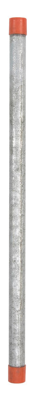 Galvanized TBE cut length pipe, 1/2 inch by 18 inches, by Emery Jensen, showing the metal pipe with threaded ends.