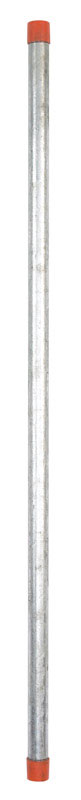 Galvanized steel T-beam cut length pipe from Emery Jensen, 1/2 inch diameter, 30 inches long, suitable for construction and plumbing.