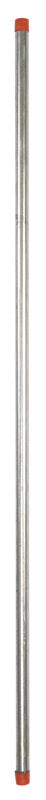 Galvanized TBE pipe by Emery Jensen, 1/2 inch diameter, 48 inches long, cut length pipe for plumbing and construction projects.