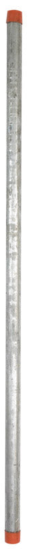 Galvanized steel TBE pipe from Emery Jensen, 3/4-inch diameter, cut length 36 inches, suitable for plumbing and construction.