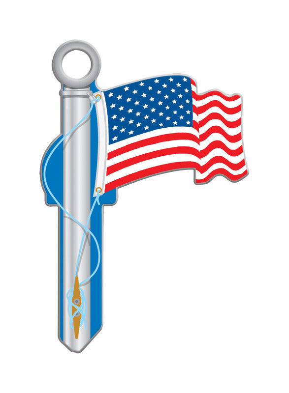 HOUSE KEY AMERCN FLG KWK - Pack of 5