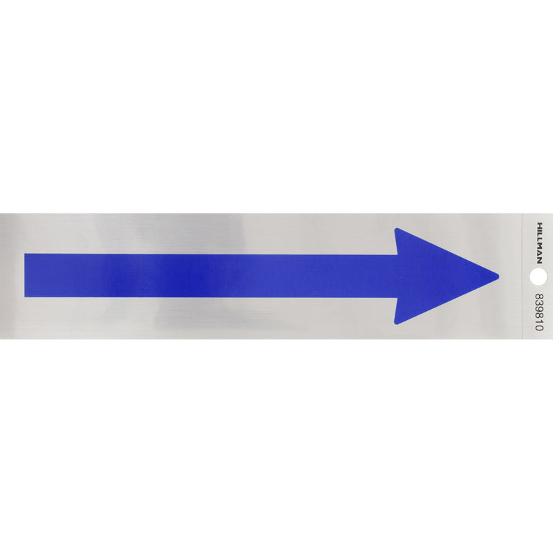 ARROW DECAL BLU 2"X8" - Pack of 6