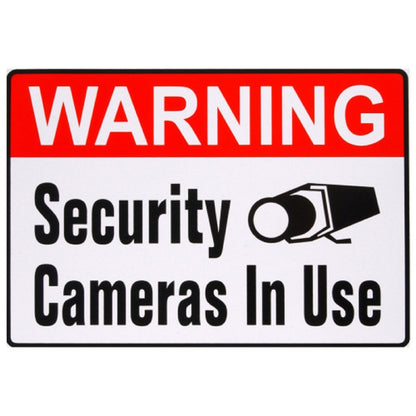 DECAL SECURITY CAM 4X6" - Pack of 6