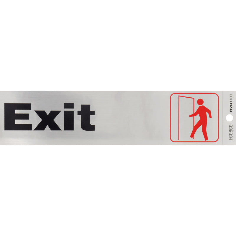EXIT DECAL SLV 2"X8" - Pack of 6