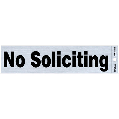 NO SOLICITING DECAL 2"X8" - Pack of 6