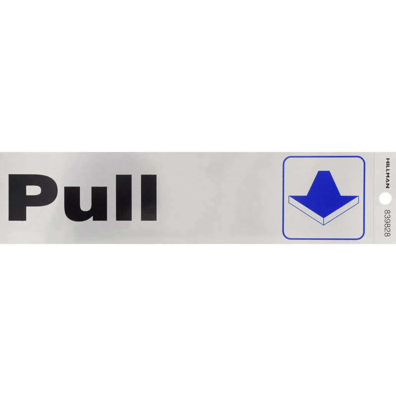 PULL DECAL SLV 2"X8" - Pack of 6