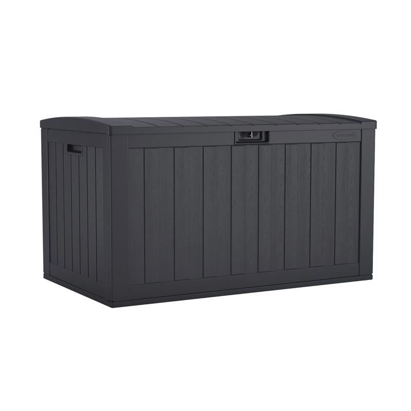 Gray Emery Jensen deck box for storing playing cards and accessories, with a compact rectangular design.