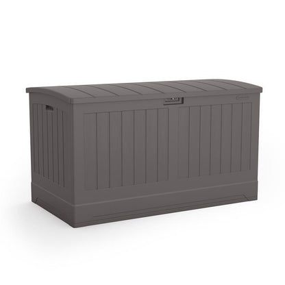 Emery Jensen Stoney 200GL deck box for outdoor storage, featuring a sturdy design and weather-resistant material.
