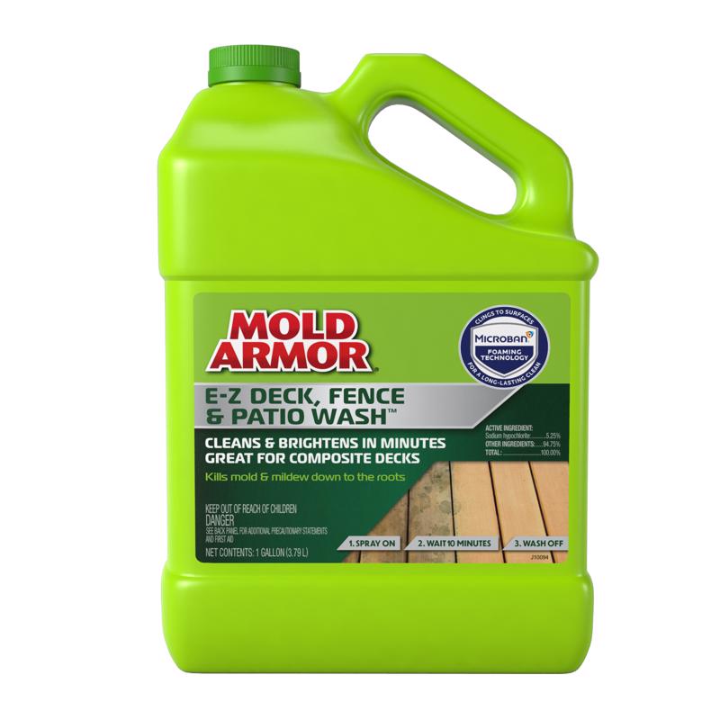 Emery Jensen E-Z Deck Wash 1-gallon deck cleaner, pack of 4 bottles, for cleaning and restoring wood and composite decks.