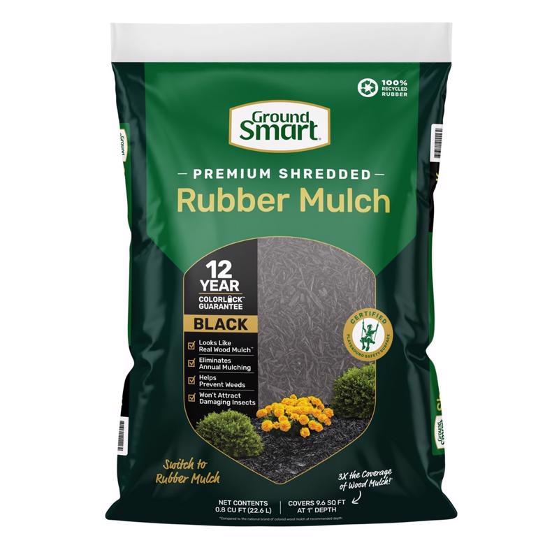 RUBBER MULCH BLACK