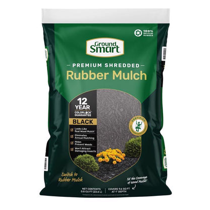 RUBBER MULCH BLACK