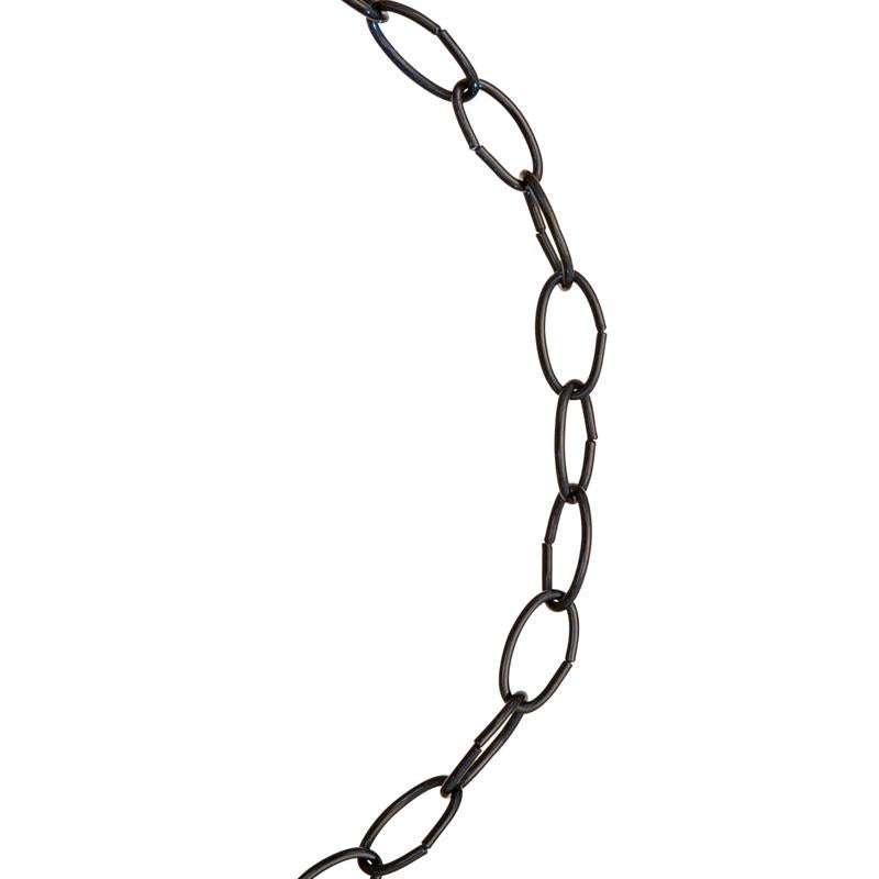 Black decorative chain by Emery Jensen, showcasing a sleek chain design suitable for home decor or craft projects.