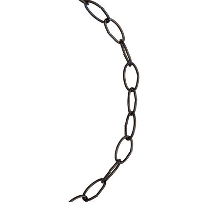Black decorative chain by Emery Jensen, showcasing a sleek chain design suitable for home decor or craft projects.