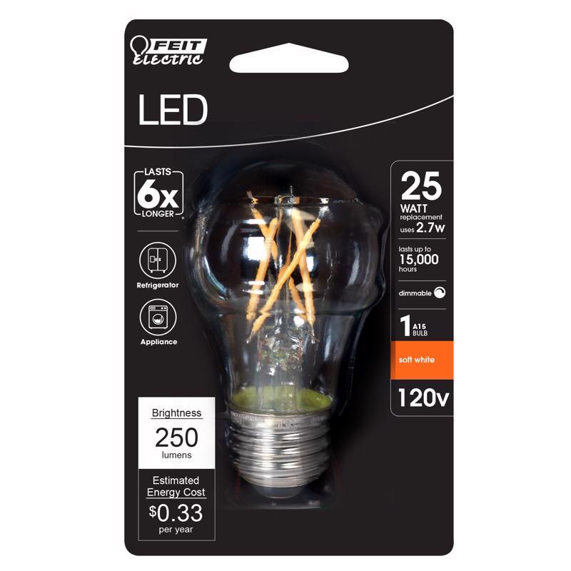 FLMNT LED A15 E26 SW 25W - Pack of 6