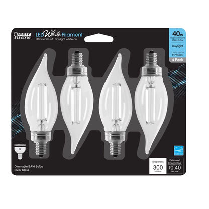 LED BA10 E12 DL 40W 4PK