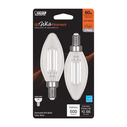 LED BA10 E12 SW 60W 2PK