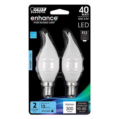 LED FLM E12 40W 2PK