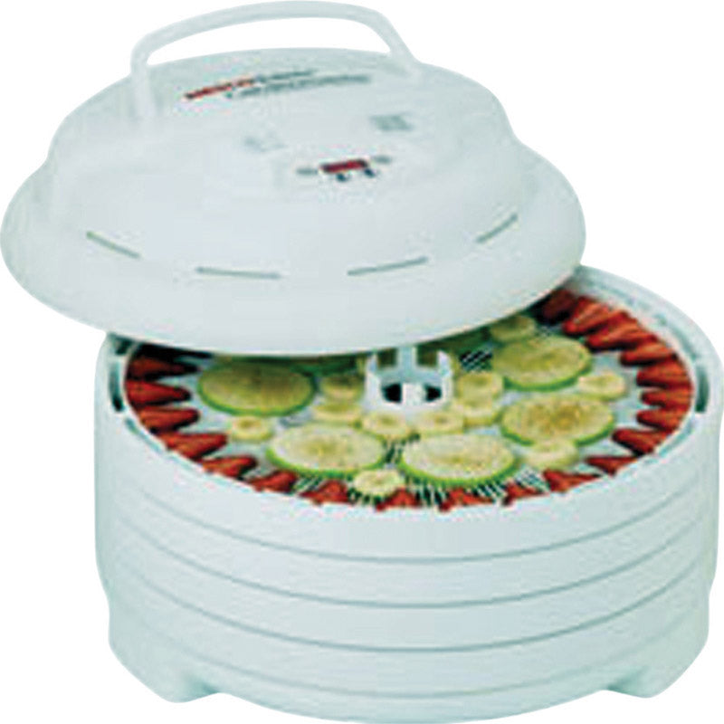 Emery Jensen Dehydratr Food 1000W dehydration machine with digital controls for preserving fruits and vegetables.