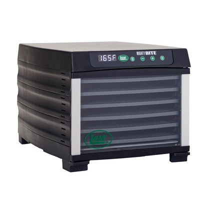 Emery Jensen food dehydration system with 6 plastic trays for drying fruits, vegetables, and herbs efficiently.