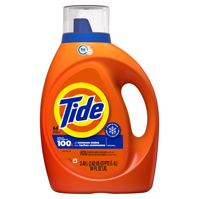 Emery Jensen liquid detergent in 84oz bottles, pack of 4, suitable for laundry and cleaning tasks