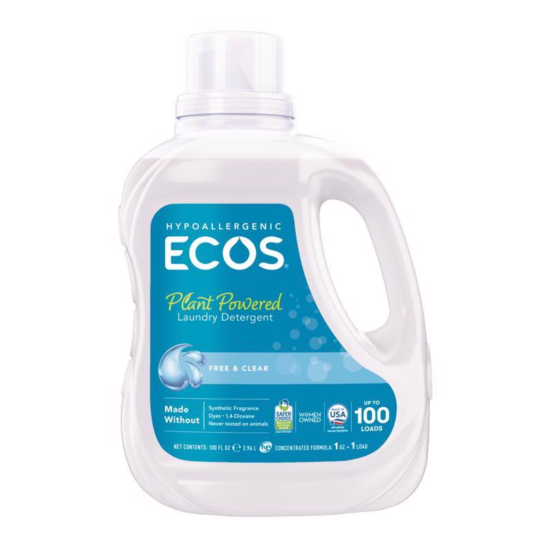ECOS LNDRY Free&clr100oz - Pack of 4