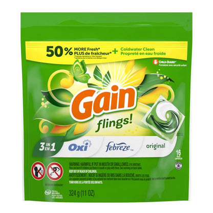 GAIN FLINGS 16PK - Pack of 6