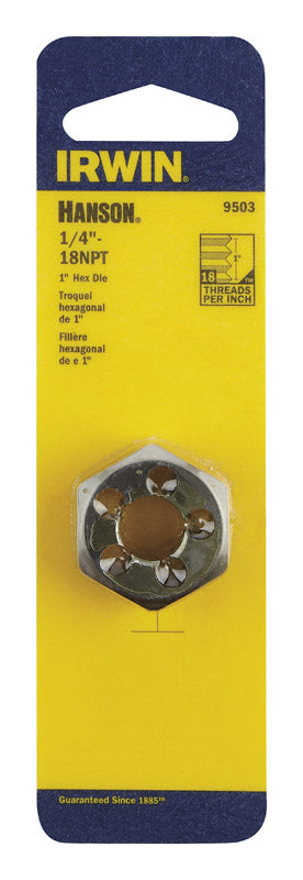 DIE 1" HEX 1/4-18NPT