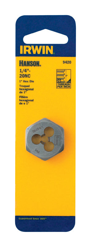 DIE 1" HEX 1/4"-20NC