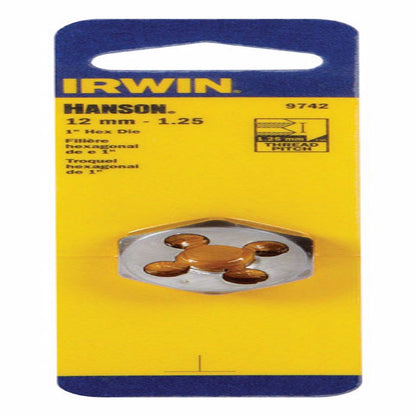 DIE METRIC 12mm-1.25mm