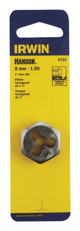 HEX DIE 8mm-1.00 METRIC